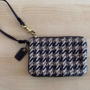 Wool Coach Wristlet